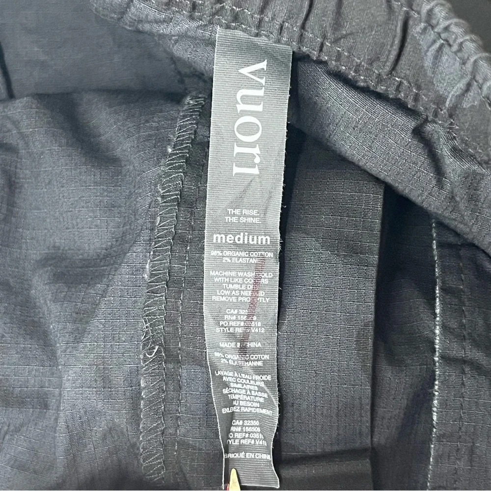 VUORI NWT MEN’S RIPSTOP CLIMBER PANT BLACK CAMO MEDIUM LARGE OUTDOOR HIKING - Picture 12 of 12